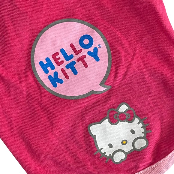 NEW Hello Kitty Dog Hoodie Shirt Graphic Print Pink Size S - Picture 4 of 10